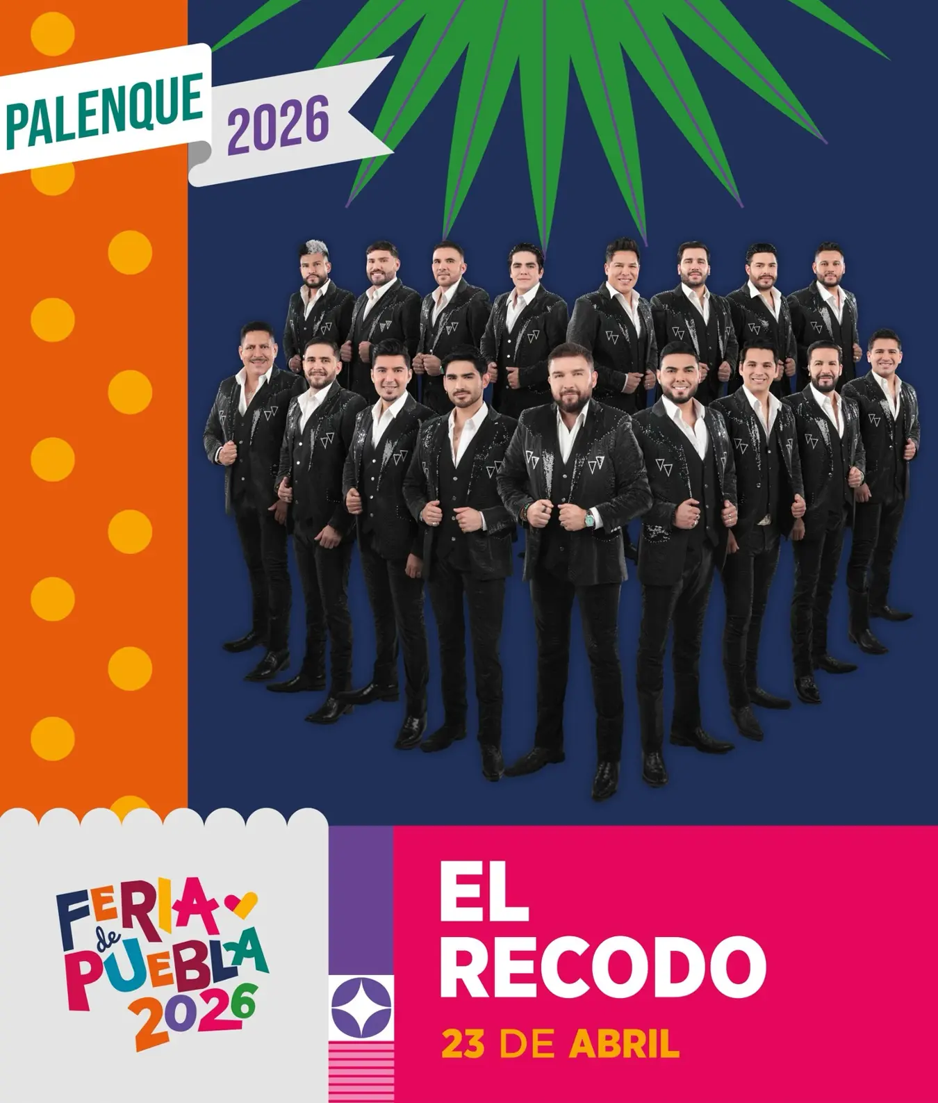 boletos Banda el Recodo palenque puebla 2026
