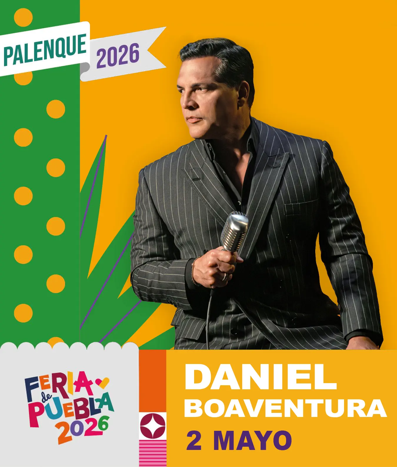 boletos Daniel Boaventura palenque puebla 2026
