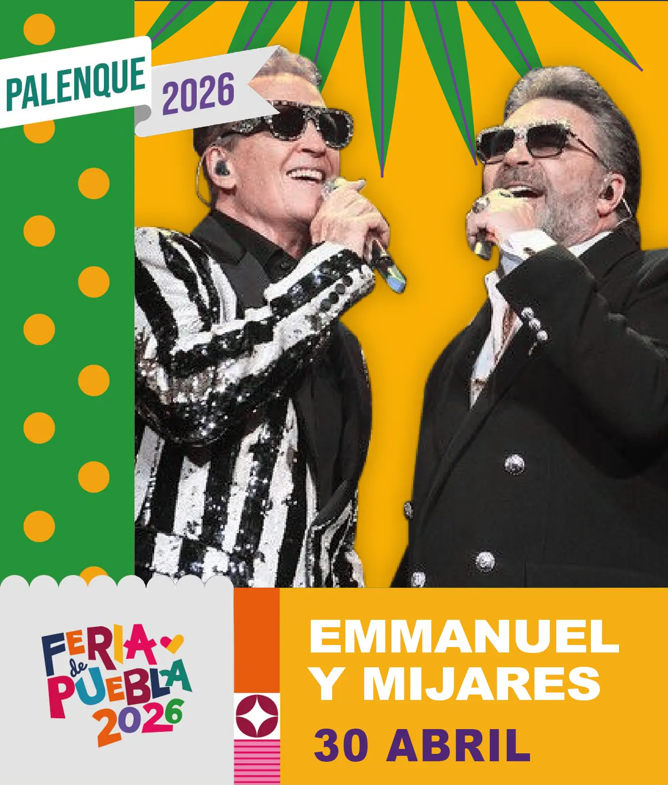 boletos Emmanuel y Mijares palenque puebla 2026
