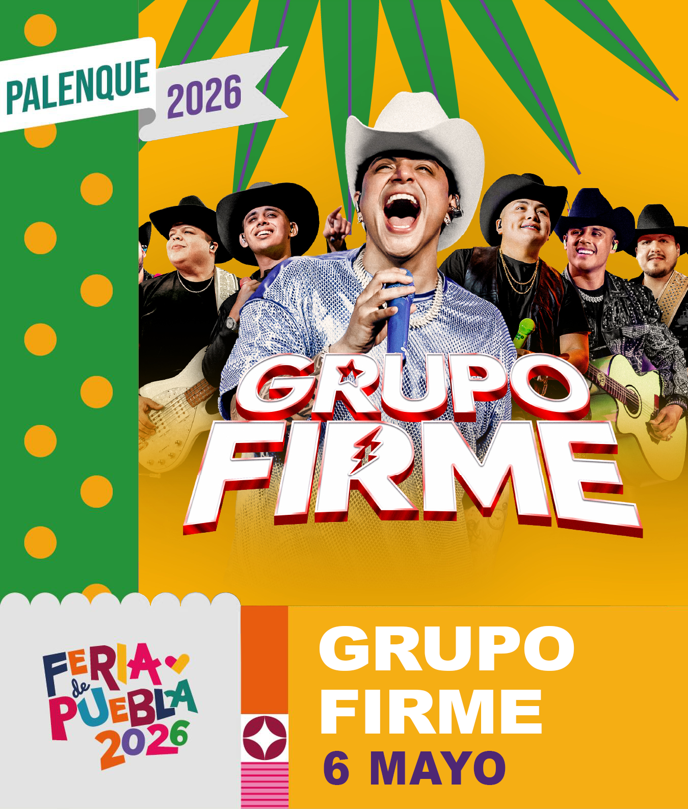 boletos Grupo Firme palenque puebla 2026