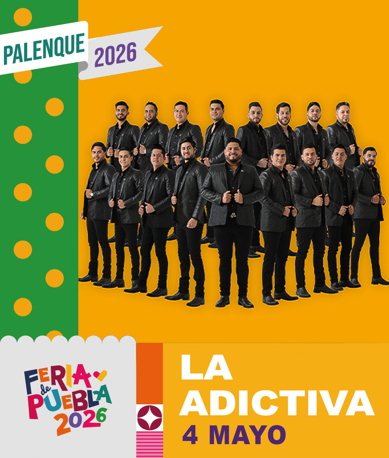 boletos La Adictiva palenque puebla 2026