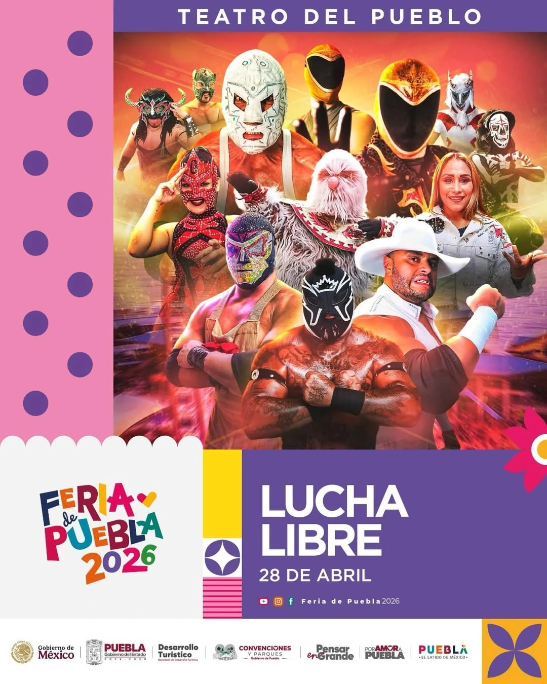 boletos Lucha Libre teatro pueblo feria puebla 2026