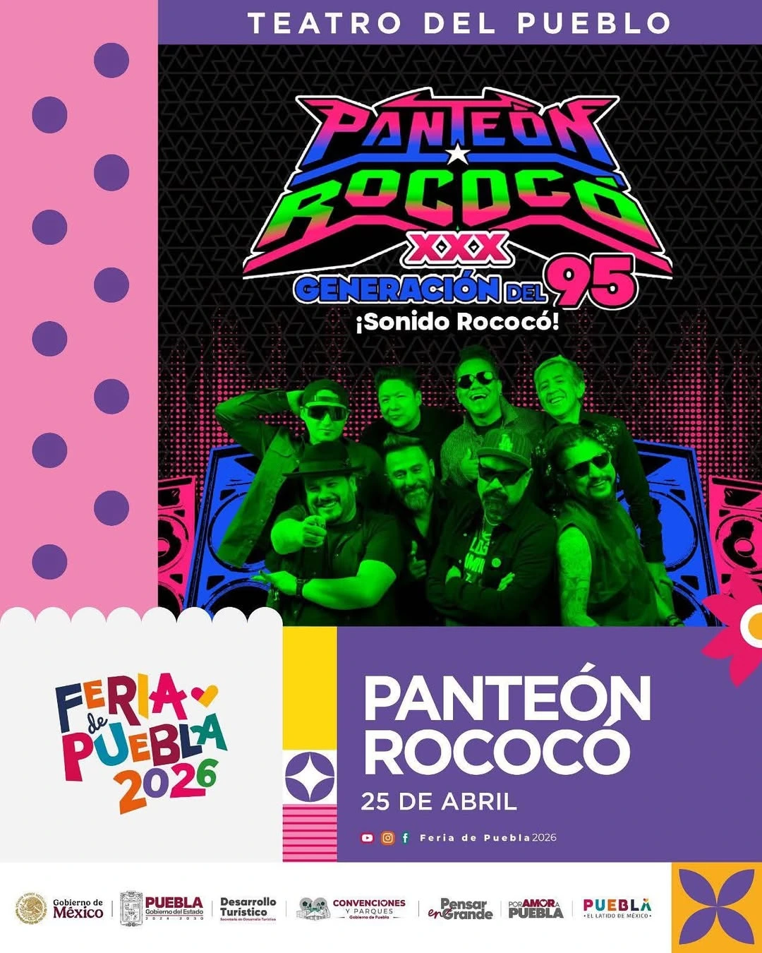 boletos Panteón Rococó teatro pueblo feria puebla 2026