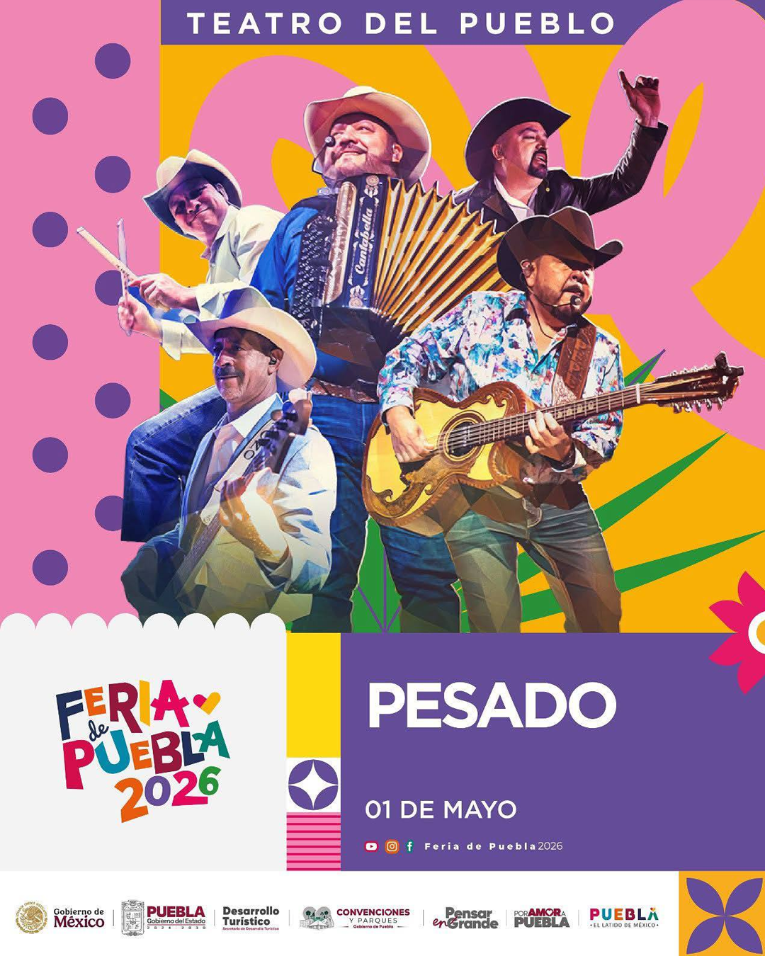 boletos Pesado teatro pueblo feria puebla 2026
