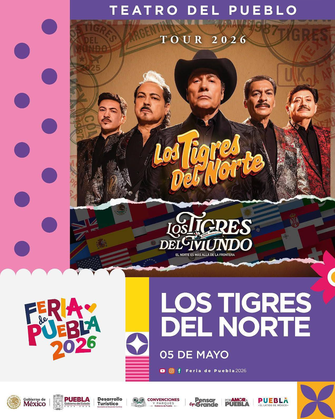 boletos Tigres del Norte teatro pueblo feria puebla 2026